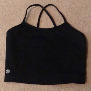 Senita Ava Crop in Black